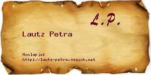 Lautz Petra névjegykártya